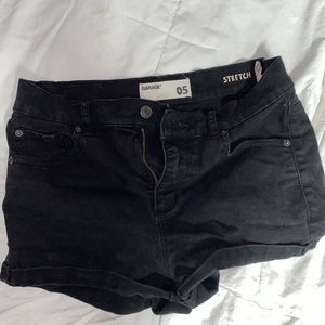 Black Jean shorts
